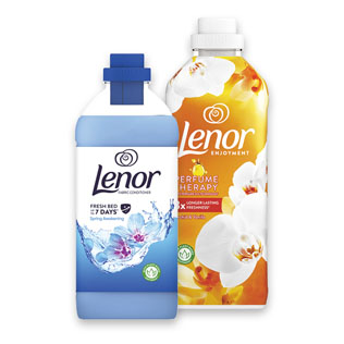 Aud.minkšt. LENOR SPRING AWAKENING arba ORCHID&VANILLA, 925 ml, 1230 ml.