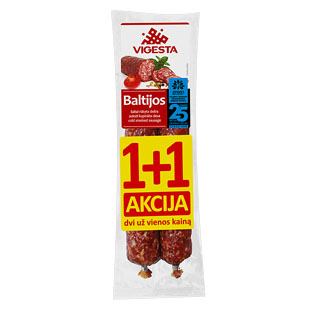 Rinkinys: BALTIJOS šaltai rūkyta dešra, 140 g x 2 vnt., 280 g/pak.