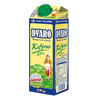 DVARO kefyras, 2,5% rieb., 900 g