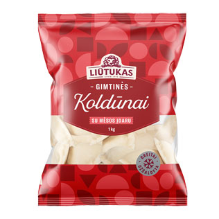 Šaldyti GIMTINĖS koldūnai su mėsos įdaru, 1 kg