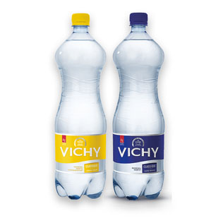 Gazuotas arba mineralizuotas citrinų skonio vanduo VICHY, 1,5 l