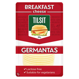 GERMANTO pjaustytas sūris TILSIT, 45% rieb. s.m., 150 g