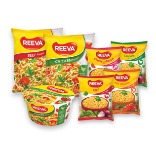 Greitai paruošiamiems makaronams REEVA (7 rūšių), 60 g, 75 g, 85 g