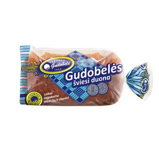 GUDOBELĖS šviesi duona, 700 g.