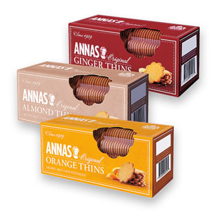 Imbieriniai sausainiai ANNAS (3 rūšių), 150 g