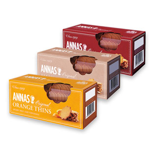 Imbieriniai sausainiai ANNAS (3 rūšių), 150 g