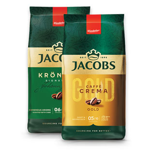 Kavos pupelės JACOBS KRONUNG arba CREMA, 1 kg