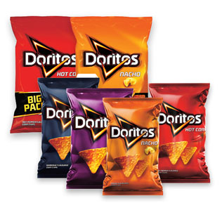 Kukurūzų traškučiams DORITOS (7 rūšių), 75 g, 100 g, 180 g