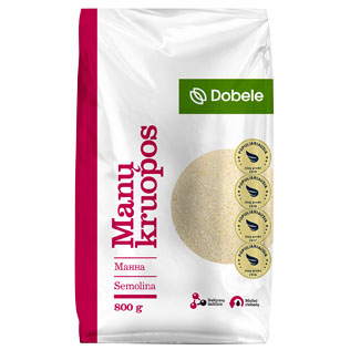 Manų kruopos DOBELE, 800 g