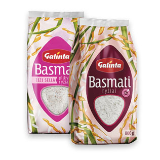 Ryžiai GALINTA BASMATI (2 rūšių), 800 g