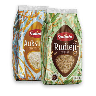 Ryžiai GALINTA RUDIEJI arba AUKSINIAI, 800 g