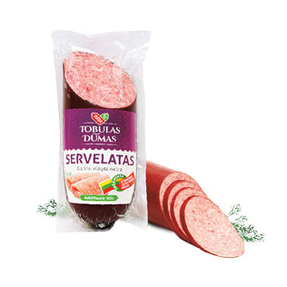 Karštai rūkytas servelatas TOBULAS DŪMAS, 400 g