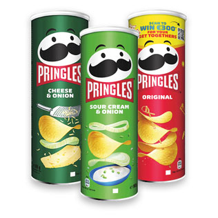 Užkandis PRINGLES (3 rūšių), 165 g