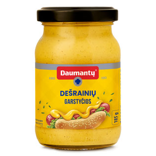 DAUMANTŲ dešrainių garstyčios, 185 g