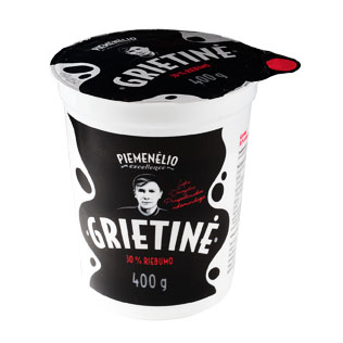 PIEMENĖLIO EXCELLENCE grietinė, 30% rieb., 400 g