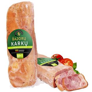 Sveriamas BAJORŲ KARKŲ virtas vyniotinis, 1 kg