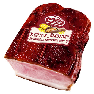 Keptas ŠMOTAS su grūdėtų garstyčių užpilu, 1 kg