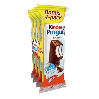 Batonėlis su pienu KINDER PINGUI, 4X30 g/pak. 