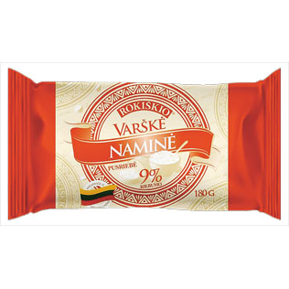 ROKIŠKIO NAMINĖ varškė, 9% rieb., 180 g