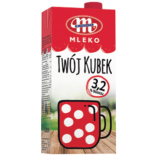 UAT pienas TWOJ KUBEK 3.2% rieb., 1 l 