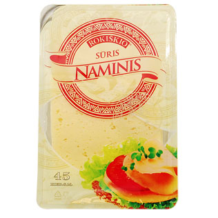 NAMINIS fermentinis sūris riekelėmis, 45% rieb. s. m, 150 g